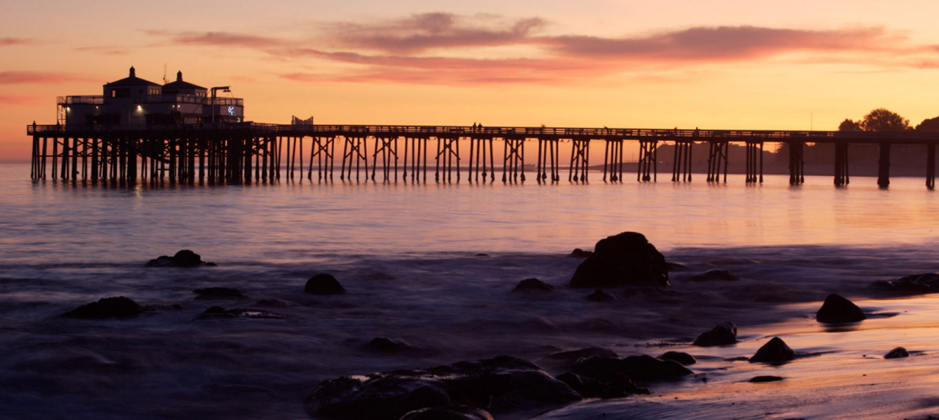 Beach pier